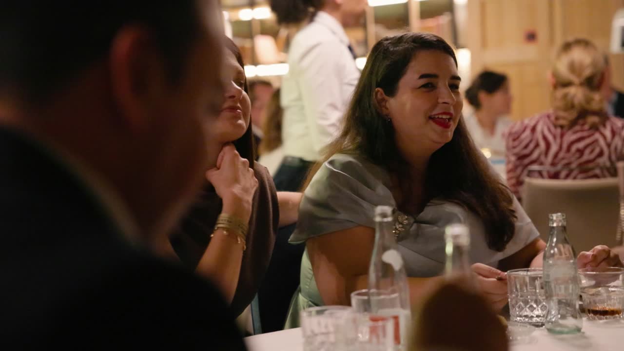 Guests at dinner