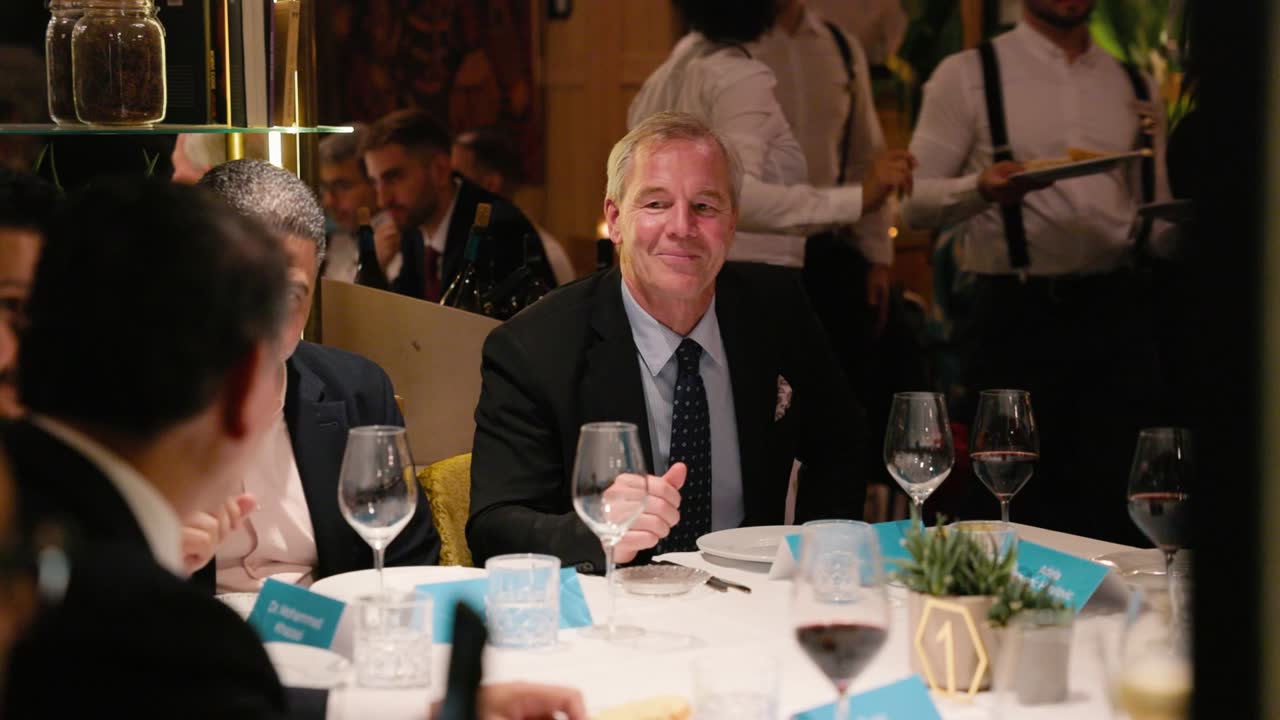 Guests at the dinner table