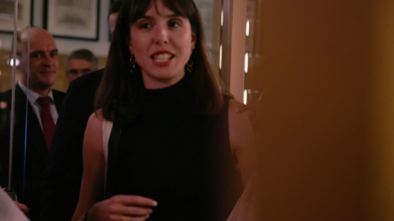 A guest during the cocktail